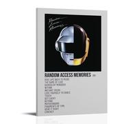 SLYASZX Random Access Memories-Daft Punk Poster Canvas Oil Painting Decorative Painting Art Poster Hanging Painting Home Living Room Bedroom Dining WallFrame-style20x30inch(50x75cm)
