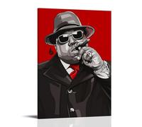 SLYASZX The Notorious B.I Poster Canvas Oil Painting Decorative Painting Art Poster Hanging Painting Home Living Room Bedroom Dining WallFrame-style08x12inch(20x30cm)