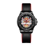 SLYHHZHMY Men's Disc Watch Casual Watch Classic Quartz Watch Silicone Strap Braided Strap Watch (3)