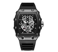 SLYHHZHMY Men's Quartz Waterproof Sports Watch, Cool Personalized Mechanical Watch (Black)