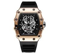 SLYHHZHMY Men's Quartz Waterproof Sports Watch, Cool Personalized Mechanical Watch (Rose Gold)