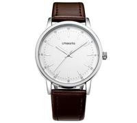 SLYHHZHMY Men's Watches, Men's Minimalist Traditional Analog Quartz Watches (White)