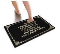 SLYNORA Cave Man Bar Dad,thanks For Not Putting Me Up For Adoption.i Imagine It Was Touch Go For A While There! Floor Mat Farmhouse Bathroom Rug Doormats With Funny Sayings(50X80CM)