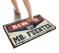 SLYNORA Funny Outdoor Doormat Beware Of Mr. Fuentes Floor Mat Friends Door Mat Music Decor(50X80CM)