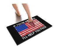 SLYNORA Men Decor If You're Offended I'll Help You Pack Floor Mat Small Door Mat Bedroom Accessories(40X60CM)