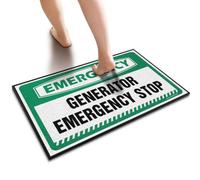 SLYNORA Personalized Welcome Mat Emergency Generator Stop Doormat Camping Mat Outdoor Fall Floor Mat Outdoor(40X60CM)