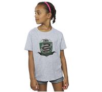 Slytherin Chest Badge Cotton T-Shirt Harry Potter Grey 3-4 Years