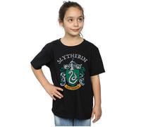 Slytherin Crest Cotton T-Shirt Harry Potter Black 9 Years