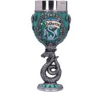 Nemesis Now Harry Potter Collectible Goblet, Resin, Green Silver, 19.5cm