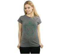 Slytherin Serpent Crest Cotton T-Shirt Harry Potter Charcoal S