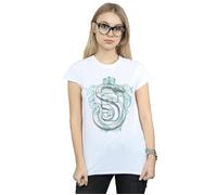 Slytherin Serpent Crest Cotton T-Shirt Harry Potter White XXL