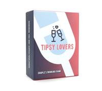 Slytiger Games Tipsy Lovers Couples Drinking Card Game - 100 Fun Cards with Conversation Starters & Exciting Prompts for a Spicy & Romantic Date Night Idea, Adults 21+