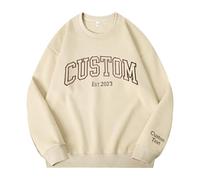 Slyzzcjb Custom Embroidered Sweatshirts Design Your Own. Custom Hoodies For Couples,Custom Embroidered Hoodie Add Custom Text. Great Valentine, Mothers Day, for Him & Her. Black