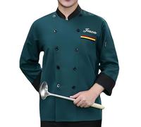 Slyzzcjb Personalized Embroidered Chef Coat Customized Chef Jacket Custom Chef works kitchen shirt Chef jackets for women Men Women