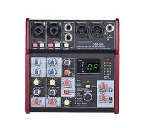 SM-66 4-channel sound card mixer integrated audio mixing console 16 effects with USB Audio Interface supports DJ Powerbank 5V