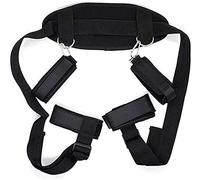 SM Bondage Kit with Handcuffs and Blindfold Restraint System, Open Leg Spreader Extreme Bed Restraints Set SM Sex Toy for Couples, Gays, Beginners and Experienced
