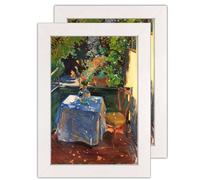 SM Decor 2 Pack White A5 Picture Frame - Freestanding and Wall Mounted Photo Frame for Pictures Posters & Certificates, A5 Size Compact Picture Frames - White, A5 (15 x 21 cm)