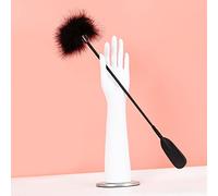 SM Flirting Feather Leather Racket Dual Purpose Couple Flirting Toy, Multifunctional Feather Leather Racket