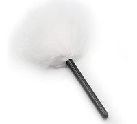 SM Flirting Feather Short Rod Short Feather Flirting Props Flirting Feather Teasing Feather Role Playing Props (White)