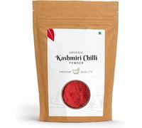 SM Organic Kashmiri Chilli Powder - Premium, Authentic, Hand-Pounded, Fresh Lal Mirch Spice - Deep Red Colour, Mild Flavor (350 Gm)