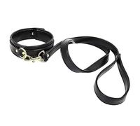 SM PU Leather Collar Bondage Set with Leash Traction Chains Adjustable Restraints BDSM Slaves Fetish Sex Toy for Women Men