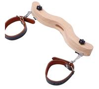 SM Scrotal Restraint Clip Sex Toy Training Punishment for Male Kneeling Punishment Device for Self Bondage of Scrotum(Wood Color B)