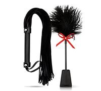 SM Set BDSM French Tickler Adult Set Flogger Stimulation Sex Whip Sex Paddle Feather Tickler Set for Couples BDSM Starter Kit Fetish Toys