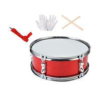SM SunniMix 11inch Snare Drum Music Drums with Drumsticks Portable Percussion Instrument Musical Instruments for Adults Boys Birthday Gifts, Red