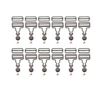 SM SunniMix 12 Sets Suspender Adjuster Overall Buckle, Metal Dungaree Fastener Buckle with Slider, 38mm
