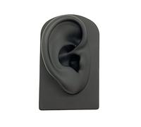 SM SunniMix Ear Model Human Model Simulation Silicone Artificial Ear Model Tool Practice Teaching Tool, Black