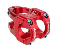 SM SunniMix Premium 31.8mm Bike Stem, Bicycle Short Stem,Aluminum Alloy 28.6mm Handle Bar Replacement for Mountain Road, Downhil,BMX MTB Components, Red