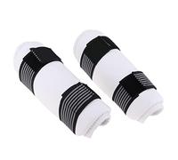SM SunniMix Premium Kickboxing Forearm Guards - Boxing MMA Martial Arts Elbows Training Sparring Gear for Boys Girls Youth Adult Men Women, White, XS