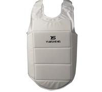 SM SunniMix Protege-Poitrine Plastron pour MMA Karaté TKD Sport Doux et Confortable Blanc, L