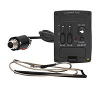 SM SunniMix UK-300T Piezo Cable Pickup， EQ Preamp with Soft/Hard Piezo - Ukulele Parts, Black, 53cm