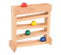 SM SunniMix Wooden Toy,ball Ramp Racer Toy,Race Track Mini Maze Race,Development Track for Kids Gifts