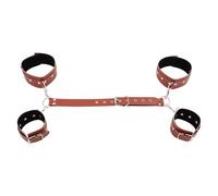 SM Wrist Restraints Bondage Set Sexy Toys Slave Frisky Beginner Female Restraints Kit Props Collar Back Handcuffs Couple SM Sex Game Tool with Adjustable Straps Bed Adults Play