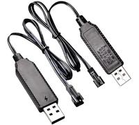 SM2.0 2P 3.7V USB Battery Charging Line is the Smarter IC and Car Aircraft Parts LED Indicator Safety Charging USB Cable