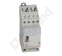 Legrand 412551 CX3 Remote Switch 4-Pole 230V 25A Manual Snap-Lock