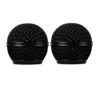 SM58 RK143G Replacement Grille for Shure SM58-LC Cardioid Dynamic Vocal Microphone, with Windscreen, Black Color, 2 Pack