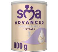 SMA Advanced 3 Growing Up Baby Milk Powder, 1-3 years, 800g (Pack of 1) | Our most advanced Toddler milk recipe. 6 multi-fibre blend to increase friendly bacteria in baby's gut**, plus vit A, C & D