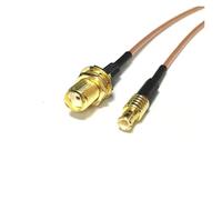 SMA Female Bulkhead To MCX Male Straight RF Cable Adapter RG316 15cm 6inch For WIFI Wireless Router(RG178,20CM)