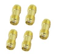 SMA Female to Female Connector SMA RF Coaxial Adapter for Antenna/Wifi/Radio (5Pack)