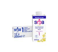 SMA First Infant Baby Milk, from Birth, Ready to Use, Liquid Formula Milk, 200 ml (Pack of 12), Packaging May Vary