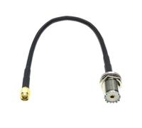 SMA Male Female Plug Jack Crimp Coaxial Connector | RG58 UHF PL259 SO239 RF Pigtail Jumper Antenna Extension Coax Cable(TYPE C,8M)