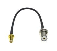 SMA Male Female Plug Jack Crimp Coaxial Connector | RG58 UHF PL259 SO239 RF Pigtail Jumper Antenna Extension Coax Cable(TYPE H,15M)