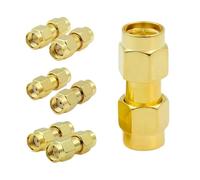 SMA Male To Plugs Straight Coax Connector RP Coupler Converter 1Pcs(Type 3,3PCS)
