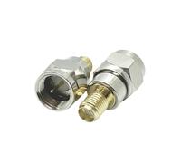 SMA RF Coaxial Adapter Male Female To F Type N Q9 BNC UHF PL259 SO239 TNC Connector Pure Copper Coax Cable Converter(SMAK-FJ x1)