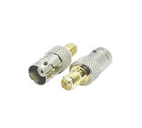 SMA RF Coaxial Adapter Male Female To F Type N Q9 BNC UHF PL259 SO239 TNC Connector Pure Copper Coax Cable Converter(SMAK-BNCK x1)