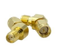 SMA RP-SMA RF Coaxial Adapter Male To Female 45 135 Degree Bevel Right Angle RPSMA Connector(Type1,2PCS)