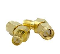SMA RP-SMA RF Coaxial Adapter Male To Female 45 135 Degree Bevel Right Angle RPSMA Connector(Type2,3PCS)